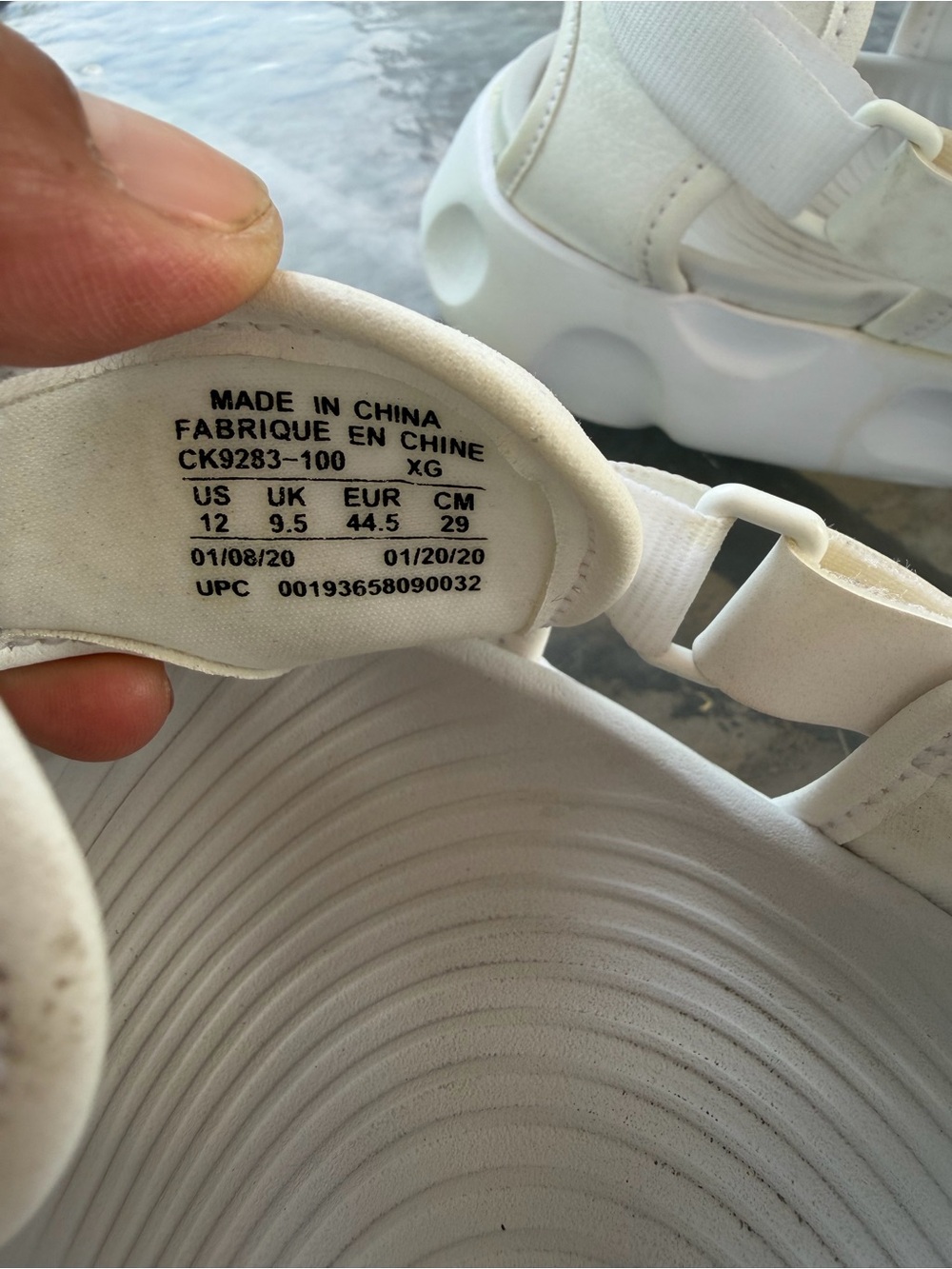 Nike White Women's Athletic Slide Sandals - Picture 12 of 16